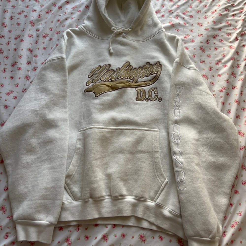 Washington D.C. Hoodie in Cream